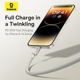  Cáp Sạc Nhanh C to Lightning Baseus Titanium Alloy 20W (480Mbps) 