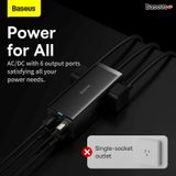  Bộ sạc nhanh tích hợp dây nguồn nối dài Baseus GaN3 Pro Desktop Powerstrip 6 in 1 100w (2AC+2U+2C, PD/QC/SCP/FCP/AFC/PPS Quick Charger) 