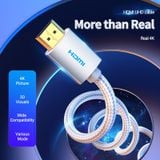  Cáp HDMI2.0 VENTION AAB 4K@60Hz (4K*2K@60Hz, Immersive 3D Visuals, HDR Support, Audio-Video Sync Output, Lag-Free, Flicker-Free Experience, HDCP Standard) 