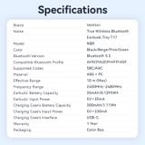  Tai Nghe Bluetooth TWS VENTION Tiny T17 (Bluetooth v5.3, 6H, IPX4, Hi-Fi Stereo) 