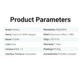  Đầu Chuyển Type-C to HDMI VENTION TCD 4K (4K@30Hz, HDMI 1.4) 