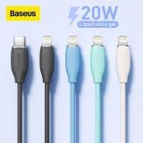  Cáp sạc nhanh C to Lightning 20W cho iPhone 12/13 Baseus Jelly Liquid Silica Gel Fast Charging Data Cable 