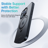  Ốp Lưng Chân Đế Từ Tính Baseus SkyRing Series Magnetic Phone Case with Stand for iP 14 