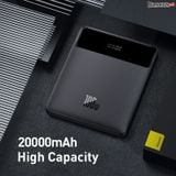  OS-Baseus Blade High Power Digital Display Quick Charge Power Bank 20000mAh 100W Black with Cable Type-C to Type-C 100W(20V/5A) 1m Black 