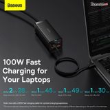  Bộ sạc nhanh tích hợp dây nguồn nối dài Baseus GaN3 Pro Desktop Powerstrip 6 in 1 100w (2AC+2U+2C, PD/QC/SCP/FCP/AFC/PPS Quick Charger) 