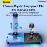  Kính Cường Lực Chống Nhìn Trộm Siêu Rõ Nét Baseus 0.3mm Crystal Shatter-Resistant Privacy Protection All-Tempered-Glass Screen Protector Cho iPhone X 11/11 Pro PACK OF 2 