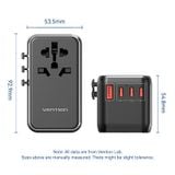  Củ Sạc Nhanh Đa Năng Du Lịch Toàn Cầu 2C + 2A VENTION FJG 100W (100W/100W/20W/18W) 