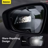  Film Dán Nano Chống Bám Nước Mưa Baseus Baseus ClearSight Rearview Mirror Waterproof Film Clear 0.27mm Dùng Cho Kính Hậu Xe Ô tô Pack of 2 