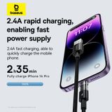  Cáp Sạc Nhanh Baseus Gem USB to Lightning 2.4A (Fast-Charging Data Cable) 