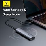  Box Đựng Ổ Cứng Di Động SSD M.2 Baseus FlyJoy Series SSD Enclosure Type C 3.2 Gen2 (New Upgrade Version, M.2 NVMe 2280, 2260, 2242, 2230) 