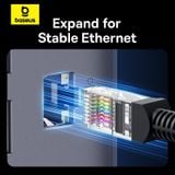  Hub Mở Rộng Đa Năng Baseus Spacemate Series 11-in-1 (Type-C to 3*HDMI 4K@60Hz+2*USB-A (10Gbps)+1*USB-C (10Gbps)+1*RJ45+2*USB-A (480Mbps)+1*USB-C (PD)+1*3.5mm Audio) 