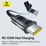  Cáp Sạc Nhanh Baseus Gem C to C 100W (Fast-Charging Data Cable) 