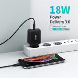  Củ sạc nhanh Choetech PD5001 GaN Quick Charger PD-36W (USB + Type C PD/QC Quick Charger) 