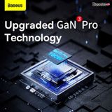  Bộ sạc nhanh tích hợp dây nguồn nối dài Baseus GaN3 Pro Desktop Powerstrip 6 in 1 100w (2AC+2U+2C, PD/QC/SCP/FCP/AFC/PPS Quick Charger) 