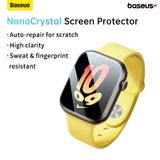  Kính Cường Lực Full Viền Chống Trầy Cho Apple Watch Baseus NanoCrystal Series Screen Protective Film Series 4/5/6/SE/SE 2 