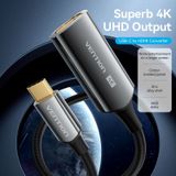  Cáp Chuyển Type-C to HDMI2.0 Female VENTION CREBC 4K@60Hz (4K@60Hz / 2K@120Hz, Cotton Braided, 0.25M) 