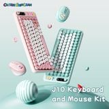  Combo Chuột + Bàn Phím Không Dây ROCK Crayon Shinchan J10 (Phạm vi lên tới 10m, 2.4GHz Receiver) 