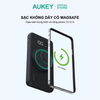  Pin Dự Phòng Aukey PB-WL01i 10000mAh 22.5W (Sạc Không Dây 15W, Smart LED Display, Tích hợp Stand) 