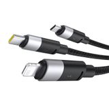  Cáp Sạc Đa Năng Baseus StarSpeed 1-for-3 USB-A to Type-C Lightning Micro 100W/2.4A/18W (1.5m) 