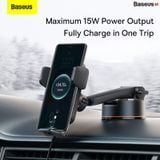  Bộ Đế Giữ Điện Thoại Tích Hợp Sạc Không Dây Baseus Wisdom Auto Alignment Car Mount Wireless Charger（QI 15W) 
