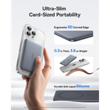  Pin Dự Phòng Không Dây Baseus PicoGo AM41 Ultra-Slim 5000mAh 20W (Sạc Không Dây 15W, Kèm Cáp C to C 0.3m 60W) 