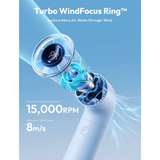  Quạt Cầm Tay AECOOLY Aero (2000mAh, 8H, 4 Speed Settings, LED Digital Display, 15000RPM) 