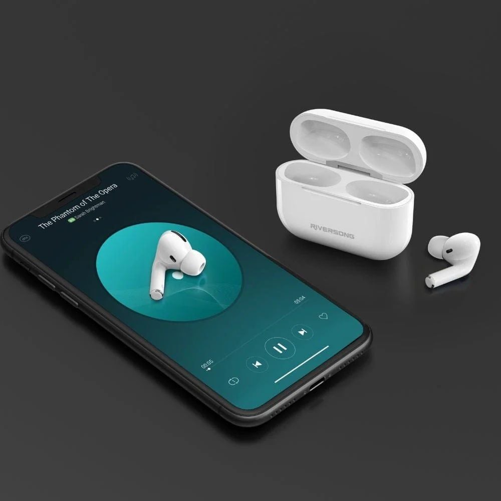  Tai Nghe Bluetooth TWS RIVERSONG Airfly L7 (Bluetooth v5.3, 5H, IPX5, ENC, Driver 13mm, AI Voice Assitance) 