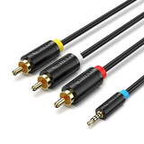  Dây cáp âm thanh chất lượng cao 2.5MM Male to 3-Male RCA VENTION BCCBG (1.5M, 2.5MM to RCA) 