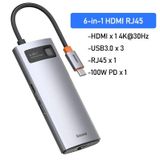  Bộ Hub Mở Rộng Đa Năng Baseus Metal Gleam Multifunctional Gen2 Cho Macbook/Laptop/iPad/Smartphone/Tablet (Gen2 New Upgrade Edition) 