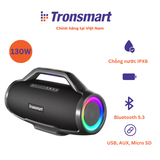  Loa Bluetooth Tronsmart Bang Max 130W, Cổng Micro có dây, Cổng kết nối Guitar 