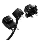  Dây Cắm Nguồn AC Nối Dài Tiện Lợi Baseus PowerCombo Mini PowerStrip 1AC (Chiều dài 1m, dùng cho củ sạc điện thoại ) 