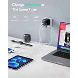  Củ Sạc Du Lịch 3C+2A AUKEY PA-TA07A 35W (US/AU/UK/EU, + AC Socket) 