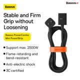  Dây Cắm Nguồn AC Nối Dài Tiện Lợi Baseus PowerCombo Mini PowerStrip 1AC (Chiều dài 1m, dùng cho củ sạc điện thoại ) 