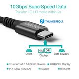 Cáp C to C ThunderBolt3 Choetech XCC-1007 Fast Charge & USB3.1 Gen2 Data Cable (10Gbps USB-C 3.1 Gen2, PD100W , 4K@60Hz Video Thunderbolt3 Support) 