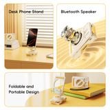  Loa Di Động Bluetooth Kiêm Giá Đỡ Điện Thoại ROCK Bluetooth Speaker with Phone Stand (Bluetooth v5.4, 1500mAh, 3.5H, A2DP, AVCTP, Built-in Carry Strap, Desk Phone Stand, Dual-Axis Stability, Hi-Fi Sound, Dual Symmetrical, 360° Surround Sound) 