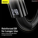  Cáp Sạc Lightning Tự Ngắt Gen2 Baseus Explorer Series dùng cho iPhone (USB to Lightning, Auto Power-Off, 2.4A Fast Charging  Data Cable) 