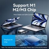  Bộ Chuyển Đổi USB/Type-C to Dual HDMI 4K MST VENTION ACX (Hỗ trợ DisplayLink, 4K@60Hz) 