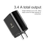  Bộ sạc đa năng Baseus Baseus Mirror Lake 3 cổng sạc ( 3 Ports USB, LED Intelligent Digital Display,  3.4A Fast Charging) 