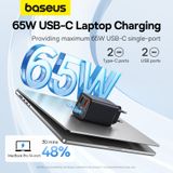  Củ Sạc Nhanh Baseus GaN6 Pro Fast Charger 2C+2U 65W (Multi Quick Charger Support) 