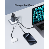  Củ Sạc Nhanh 2C+1A AUKEY Omnia II Mix PA-B6U 67W (GaN III) 