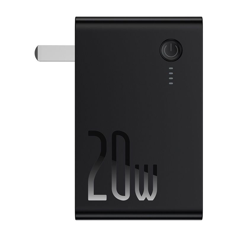  Cốc sạc nhanh kiêm pin sạc dự phòng Baseus Power Station 2 Power Bank Adaptor 10000mAh 20W PD/QC3.0 (10000mAh , Type C/USB Quick Charge,Travel Charger  Powerbank ) 
