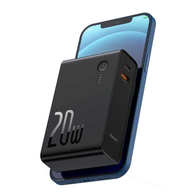  Cốc sạc nhanh kiêm pin sạc dự phòng Baseus Power Station 2 Power Bank Adaptor 10000mAh 20W PD/QC3.0 (10000mAh , Type C/USB Quick Charge,Travel Charger  Powerbank ) 