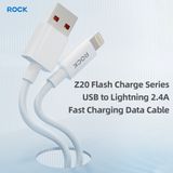  Cáp Sạc Nhanh USB to Lightning ROCK Z20 2.4A (1M, Nylon Braided) 
