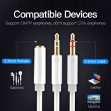  Dây cáp âm thanh chất lượng cao AUX Audio 2 in 1 VENTION BBTBF (1M, AUX Cable 3.5mm) 