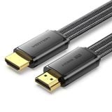  Cáp HDMI 2.1 VENTION ALKBH HDMI Male to Male 8K HD (Flat Nylon Braided, 2M, 8K@60Hz, 4K@120Hz/144Hz, 48Gbps) 