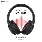  Tai nghe chụp tai không dây HiFuture FutureTour Hybrid Active Noise Cancellation (ANC, Bluetooth 5.3, HD Stereo + SuperBass) 