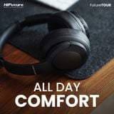  Tai nghe chụp tai không dây HiFuture FutureTour Hybrid Active Noise Cancellation (ANC, Bluetooth 5.3, HD Stereo + SuperBass) 