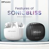  Tai nghe Bluetooth chống ồn HiFuture SonicBliss ENC TWS Earbuds (Bluetooth 5.3, IPX5, Enhanced Call With 4 Mic, Graphite Inspire Sound, 30 hours Playtime) 