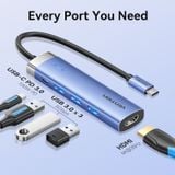  Hub Mở Rộng Kết Nối Đa Năng VENTION TGESB (Type-C to HDMI/USB3.0*3/PD) 