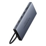  Hub Mở Rộng Kết Nối Đa Năng 13-in-1 Baseus PortalJoy Series (Type-C to HDMI 4K@60Hz*2+DP 4K@60Hz*1+VGA 1080P@60Hz*1+USB3.1*2+Type-C3.1*1+USB2.0*1+PD*1+RJ45*1+SD/TF*1+3.5mm*1) 